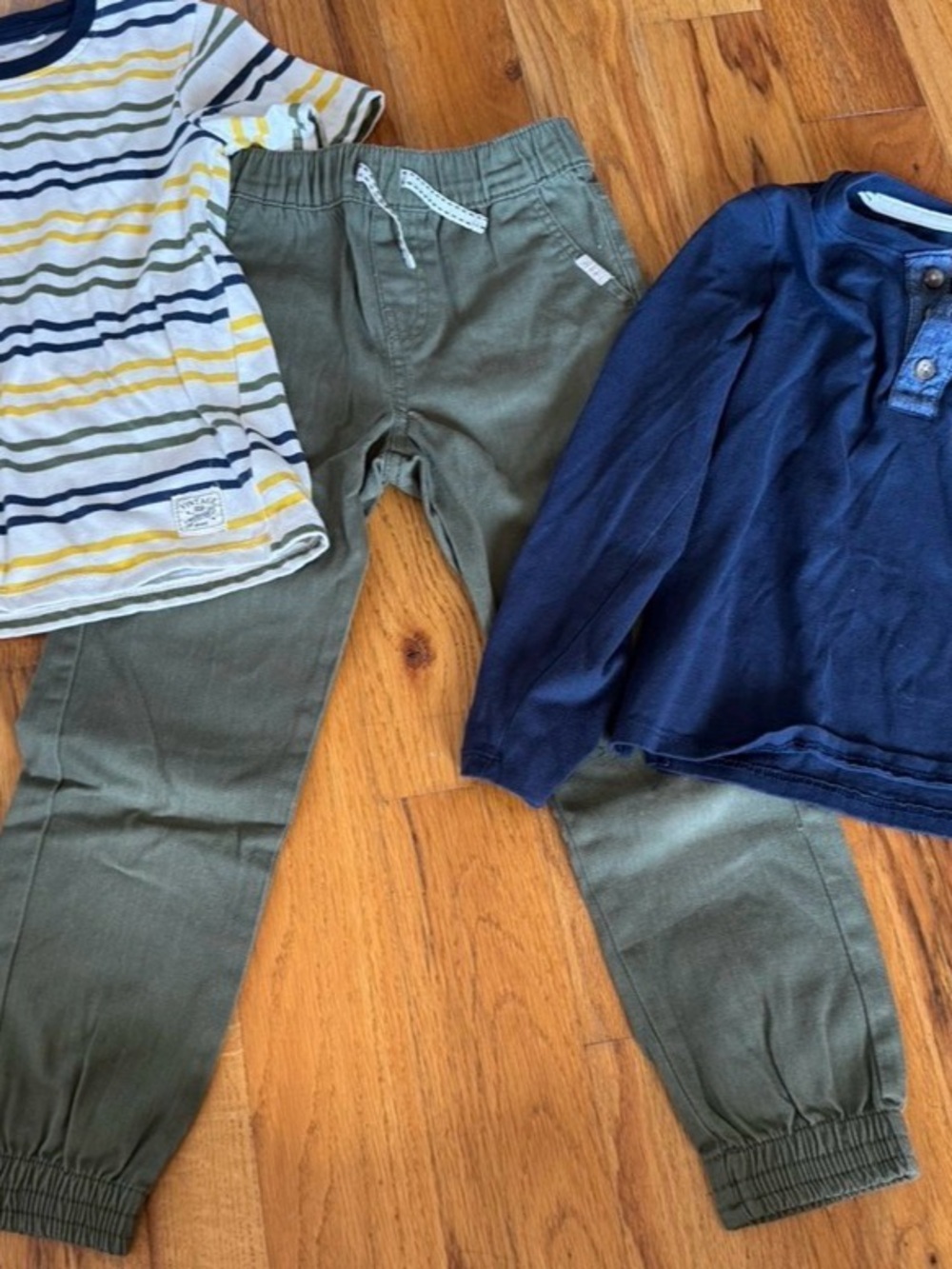 Kids Olive Jogger Pants - Pull-On Casual Sweatpants